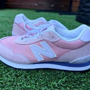 New Balance 515 Pink and White Athletic Shoes